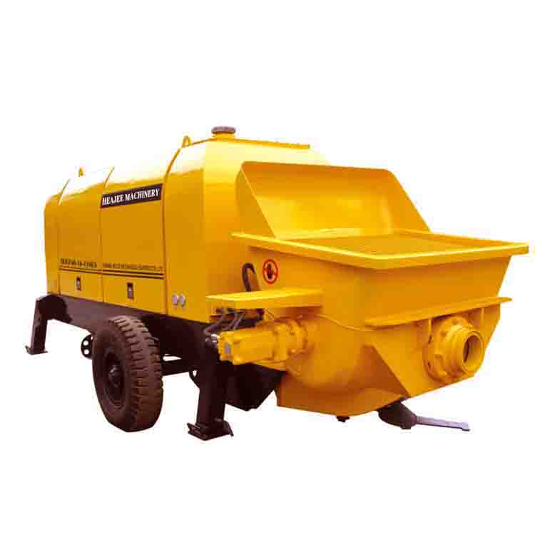 china portable new products trailer-mounted concrete pump machine with boom pipe